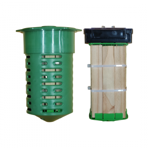 intelligent termite system device casing, data unit and wood cartridge
