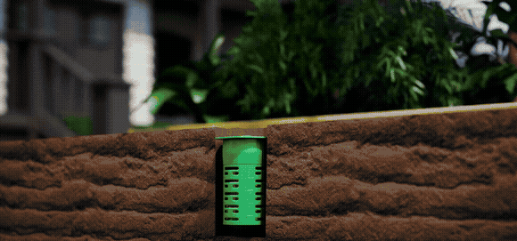 iTAS station cross-section showing underground detection